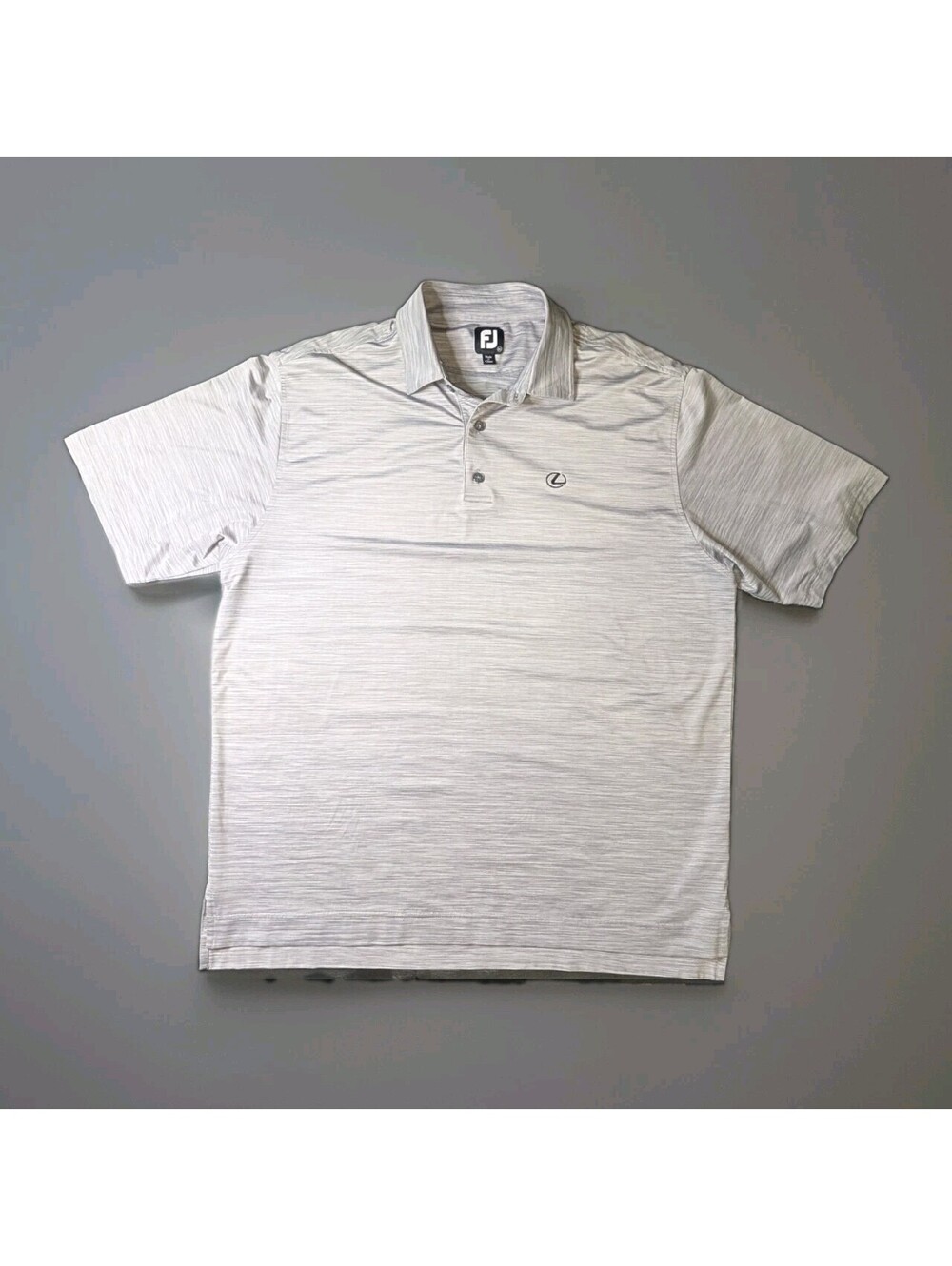 Footjoy Golf Polo Heathered Gray XL Lexus